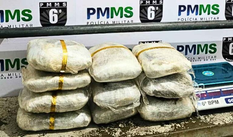 Polícia Militar apreende 11,2 quilos de maconha em Corumbá