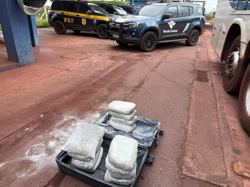 Jovem é presa com 15 kg de skunk em ônibus na BR-262 em Corumbá 2 entorpecente receita apreensão de skunk em Corumbá