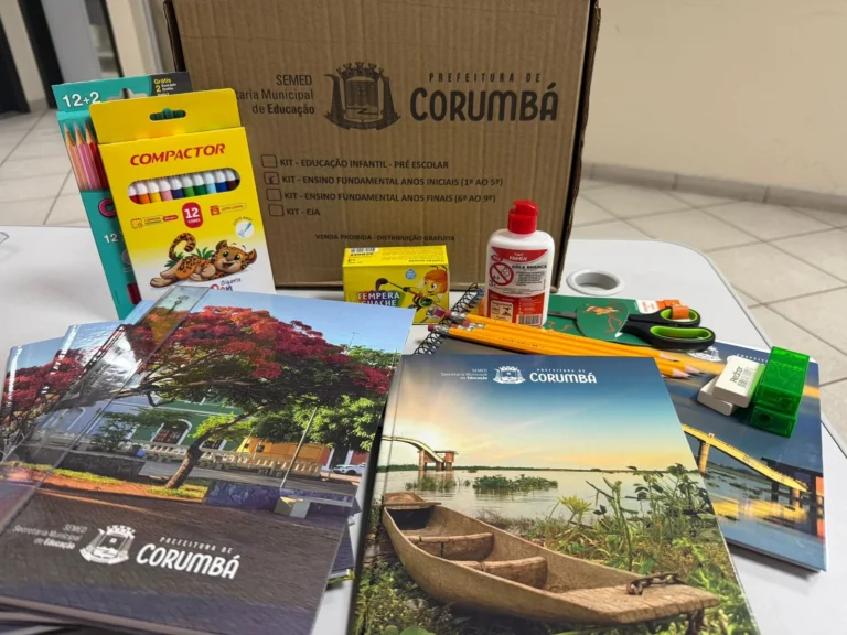 Prefeitura de Corumbá inicia entrega de kits escolares na rede municipal