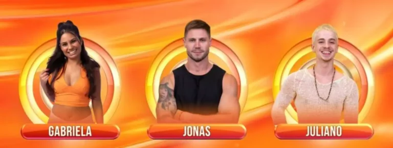 Jonas, Gabriela e Juliano formam o paredão do BBB 26 nesta terça