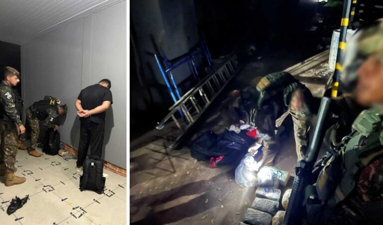 Exército e Receita Federal apreendem 26 kg de drogas em ônibus na fronteira de Corumbá