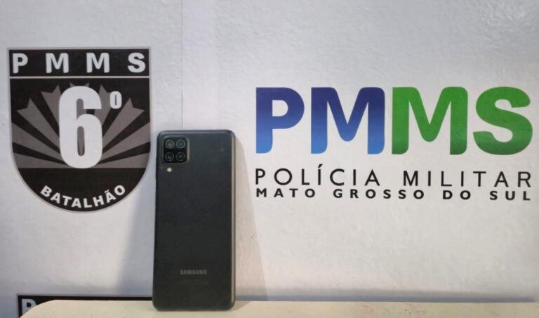 PM recupera celular após rastreamento em Corumbá