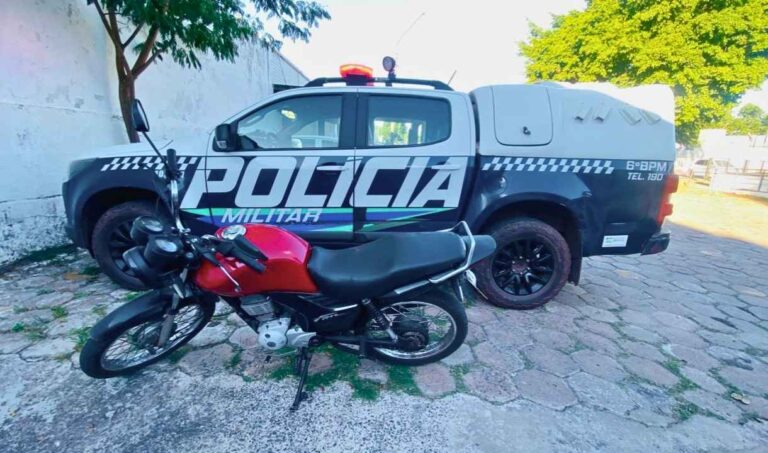 Polícia Militar localiza moto furtada e devolve veículo em Corumbá