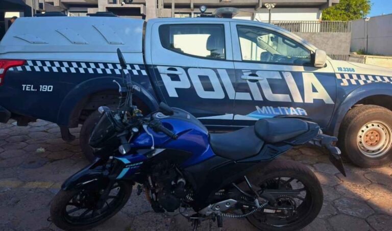 Polícia Militar prende suspeito e recupera moto roubada