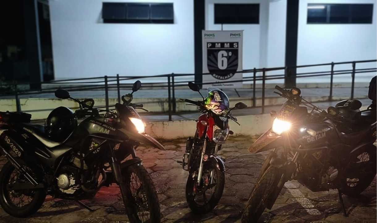 motociclista detido