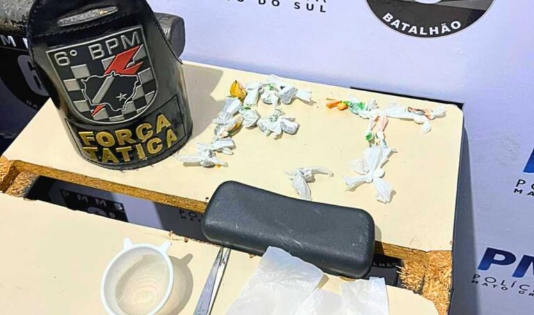 Polícia Militar prende foragido e flagra tráfico no centro de Corumbá