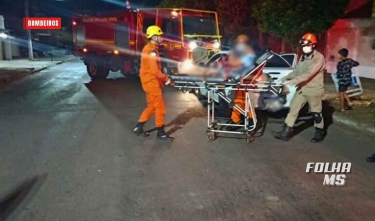Colisão entre Prisma e Spin deixa mulher e bebê feridos em Corumbá