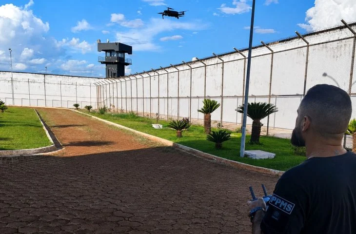 Polícia Penal amplia vigilância com drones na Penitenciária de Dourados