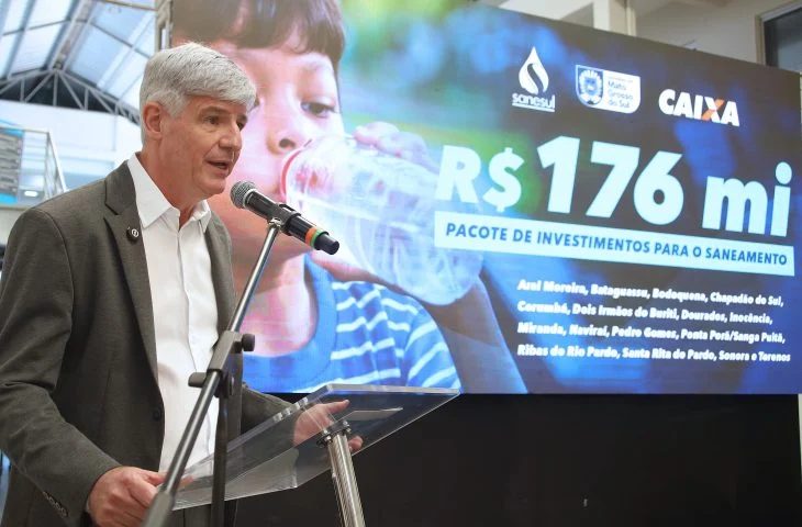Governo de MS anuncia R$ 176 milhões para modernizar abastecimento de água