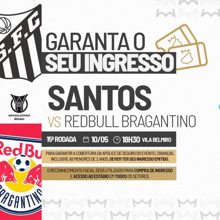 Torcedores do Santos FC assistindo à partida contra o Bragantino na Vila Belmiro