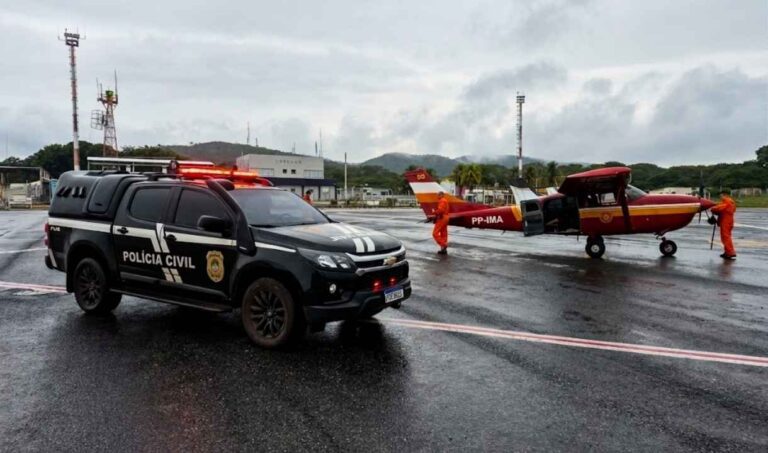 Polícia Civil usa aeronave para prender suspeito de homicídio no Paiaguás