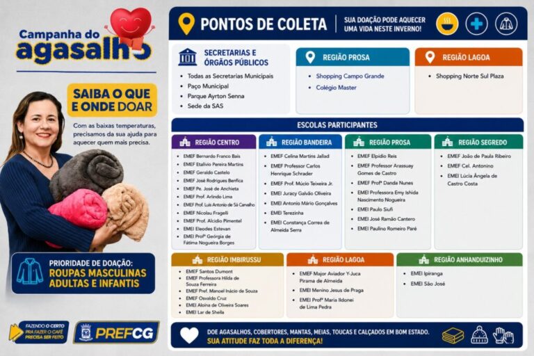 Campanha do Agasalho é prorrogada até 31 de julho