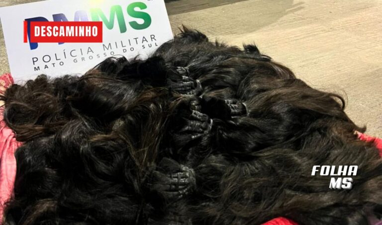 Mulher é flagrada com 38 quilos de cabelo humano irregular e acaba levada à Polícia Federal em Corumbá