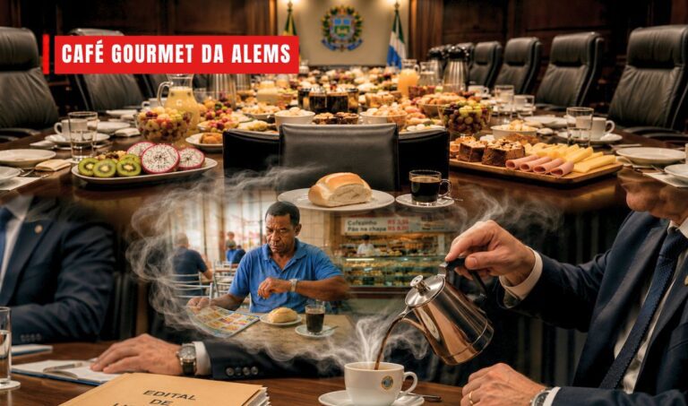 Café simples para quem paga a conta, buffet para quem exerce o poder
