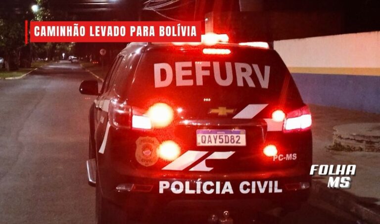 Criminosos levam caminhão roubado para a Bolívia após emboscada na BR-262