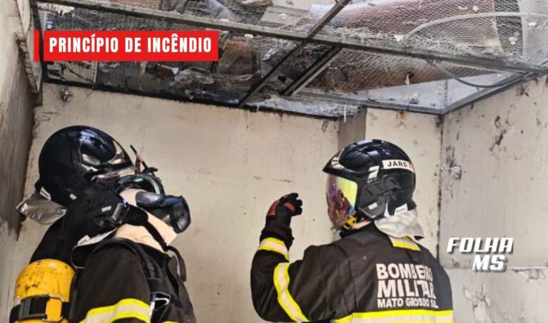 Incêndio atinge sistema de exaustão de restaurante e mobiliza Bombeiros em Corumbá