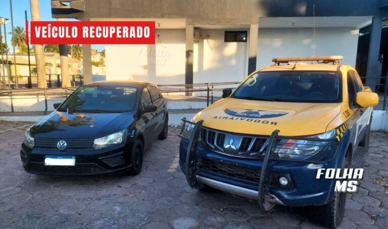 BPMRv recupera carro furtado em Minas Gerais e prende suspeito em Corumbá