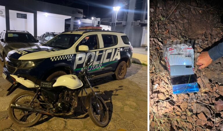 Força Tática recupera celulares enterrados e prende dupla por roubo em Ladário