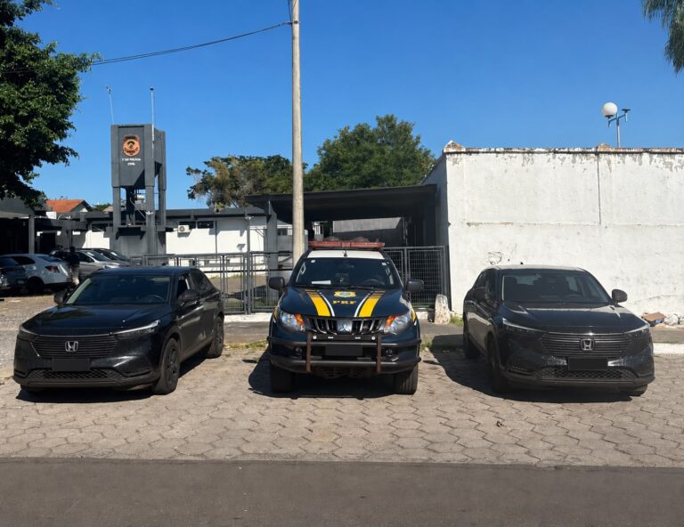 PRF apreende dois Honda HR-V com placas clonadas e registro de roubo em Corumbá