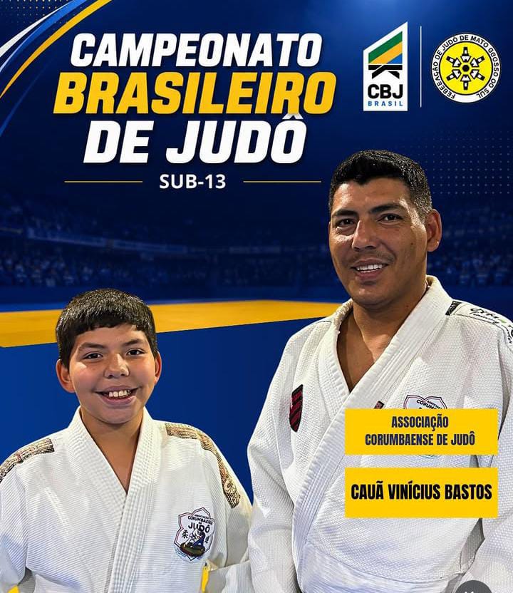 Associação Corumbaense de Judô leva atleta de Corumbá ao Campeonato Brasileiro Sub-13