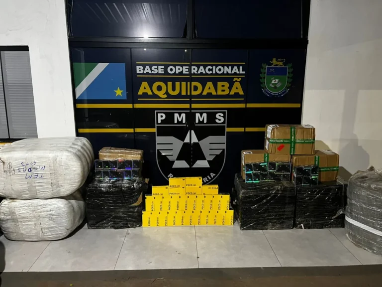 Motorista é flagrada com carga de R$ 317 mil em mercadorias do Paraguai na MS-164