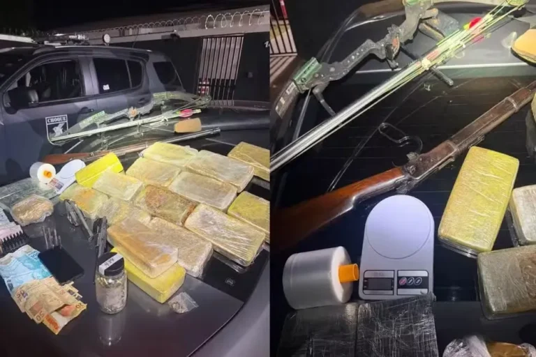Homem é preso após Choque apreender quase 18 kg de cocaína, fuzil e centenas de munições em Campo Grande
