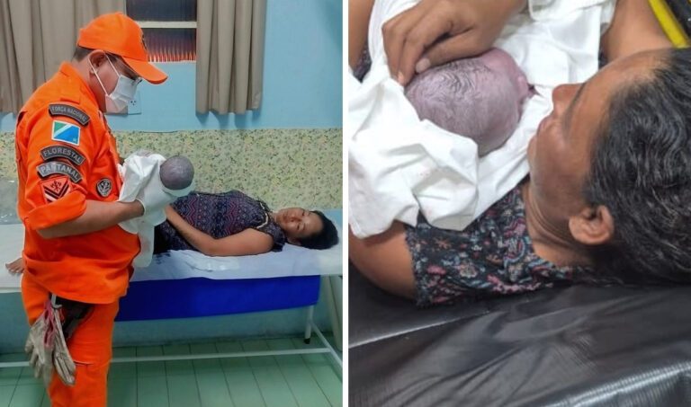 Bebê nasce dentro de viatura do Corpo de Bombeiros durante atendimento em Ladário