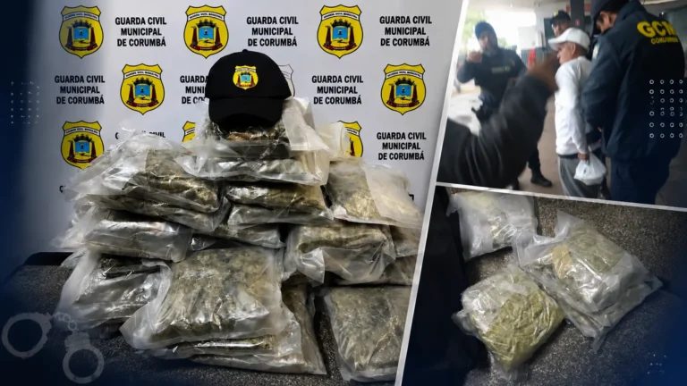 Boliviano é preso com 15 quilos de skunk na rodoviária de Corumbá