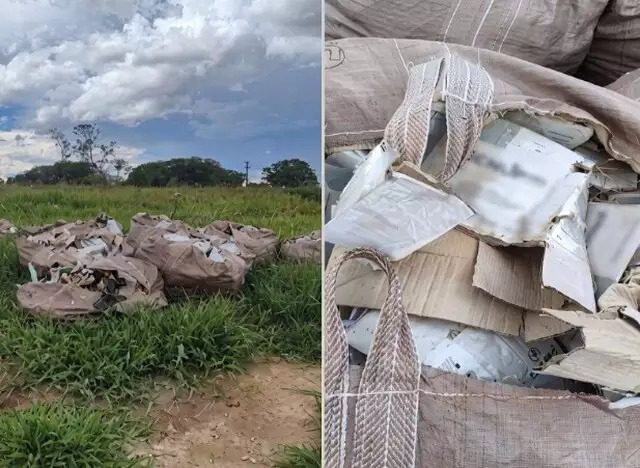 MPMS investiga descarte irregular de embalagens de agrotóxicos em fazenda de Paraíso das Águas