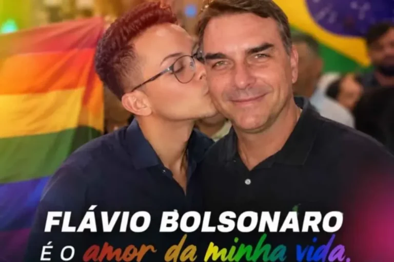 Encontro político informal no Porto de Santos com Flávio Bolsonaro em conversa com lideranças locais
