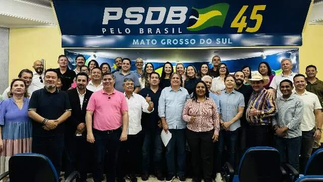 Reunião interna do PSDB em Campo Grande para homologação de candidaturas