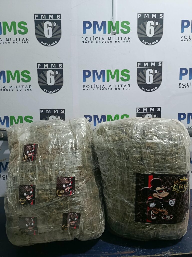 Homem é  com 15,5 quilos de skunk perto da Rodoviária de Corumbá