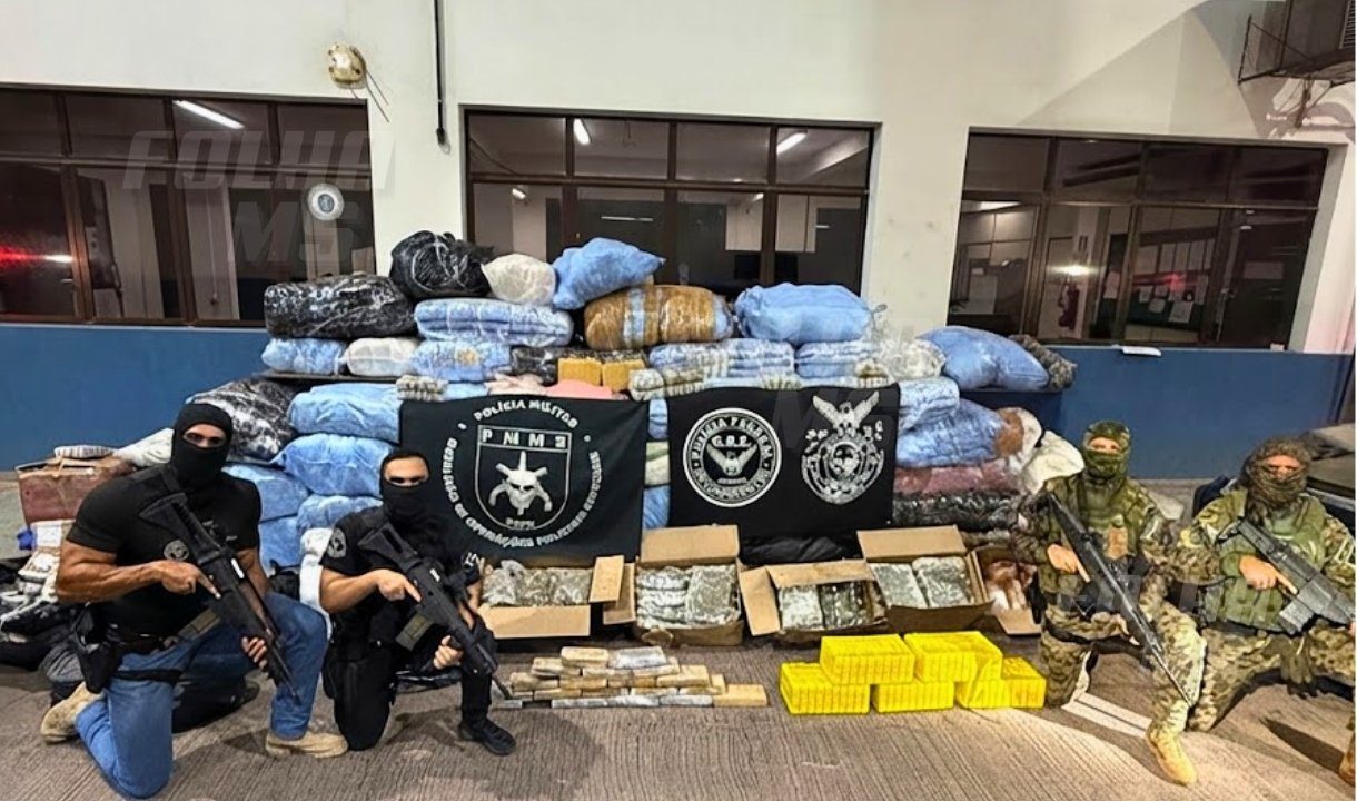 Operação apreende mais de 1,3 tonelada de drogas em Corumbá