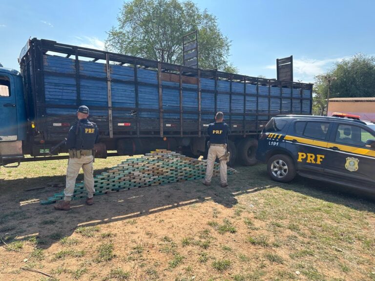 Polícia encontra 195,8 kg de cocaína escondidos em caminhão na BR-262 em Corumbá