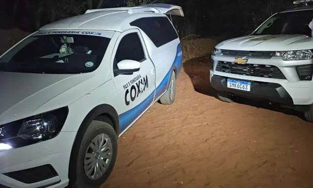 Perícia em canavial onde corpo foi encontrado em Sonora