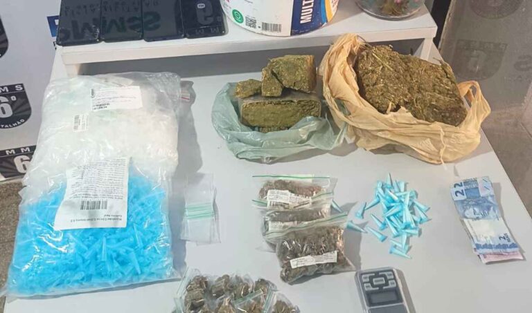 Homem é preso com skunk, maconha e cocaína em Corumbá