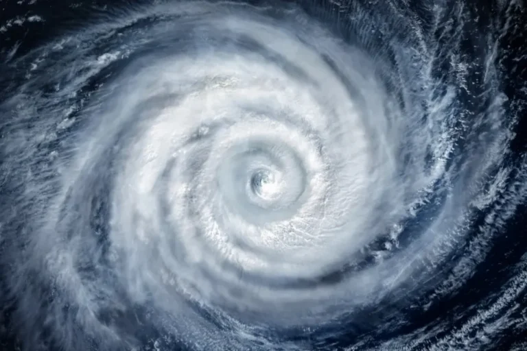 Imagem de satélite do ciclone sobre o Sul do Brasil