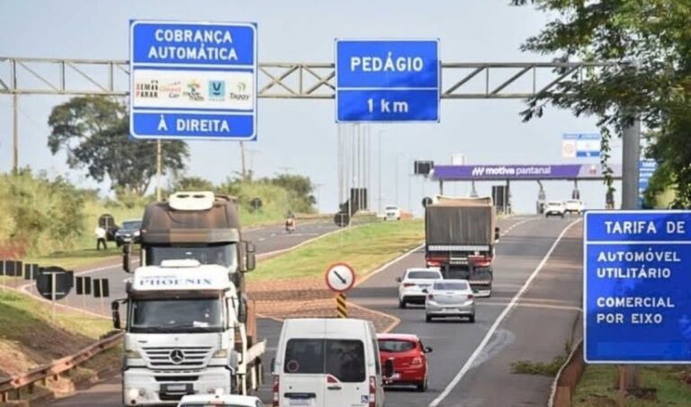 Pedágios da BR-163 em MS têm reajuste de tarifas nesta quarta-feira
