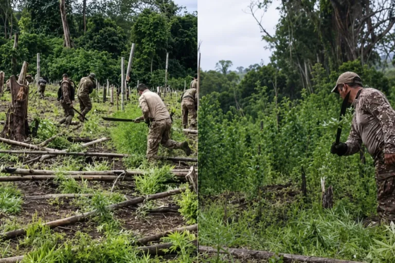 Com apoio da PF, Senad destrói plantação de maconha com potencial de produzir 435 toneladas no Paraguai
