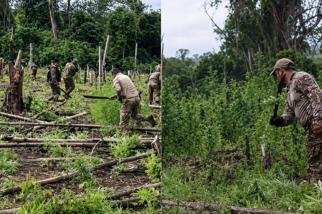 Com apoio da PF, Senad destrói plantação de maconha com potencial de produzir 435 toneladas no Paraguai