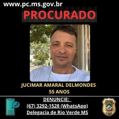 Rua com viatura policial e fita de isolamento em Rio Verde de Mato Grosso