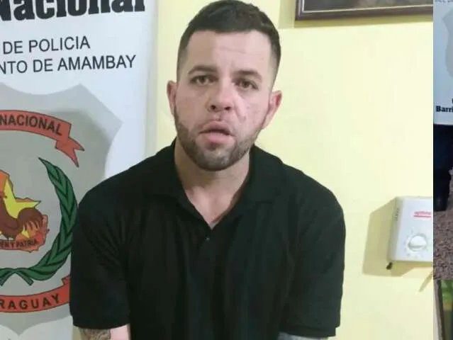 BMW blindada apreendida pela polícia paraguaia durante prisão de líder do PGC