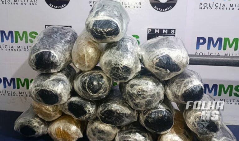 PM apreende 21 quilos de skunk em malas de duas bolivianas em Corumbá