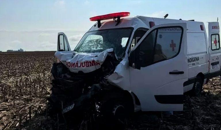 Paciente de Bela Vista morre depois de acidente com ambulância na BR-060