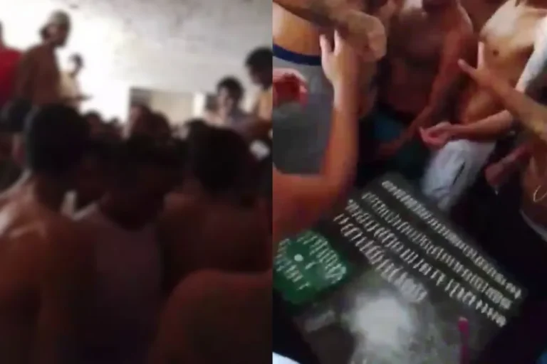 Agentes penitenciários reforçando segurança do presídio após festa com drogas do PCC em Campo Grande