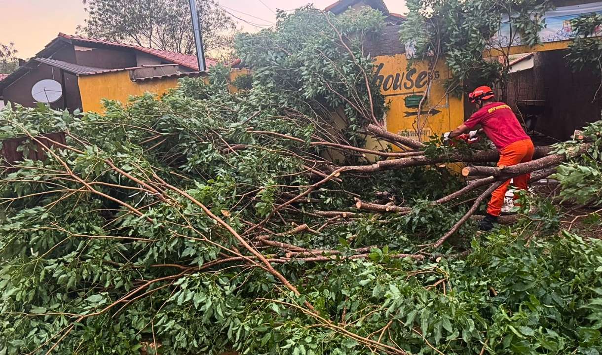 Temporal com ventos de 87 km/h gerou 23 ocorrências em Corumbá
