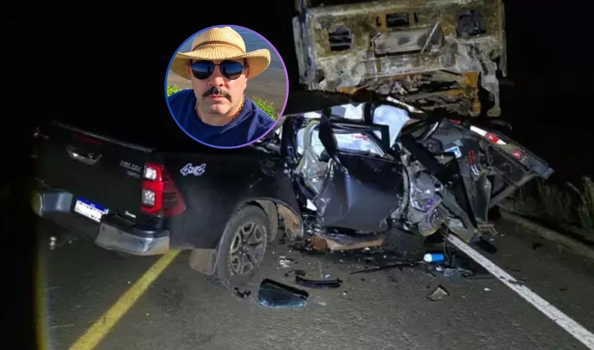 Empresário de Rio Brilhante morre após caminhonete bater em carreta parada na GO-206