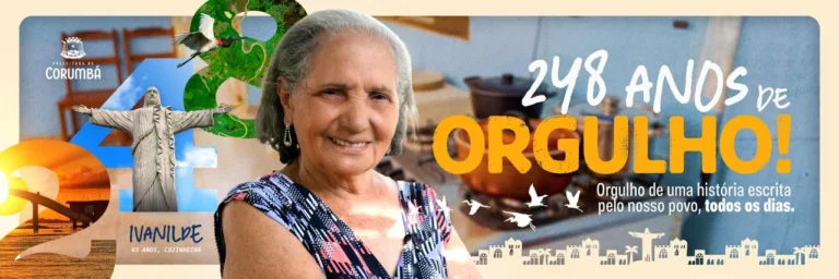 Corumbá celebra 248 anos e valoriza moradores em campanha sobre histórias