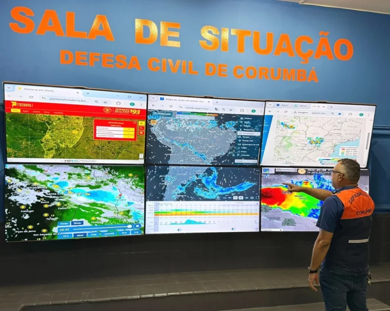 Defesa Civil de Corumbá alerta para calor extremo e aumento do risco de incêndios