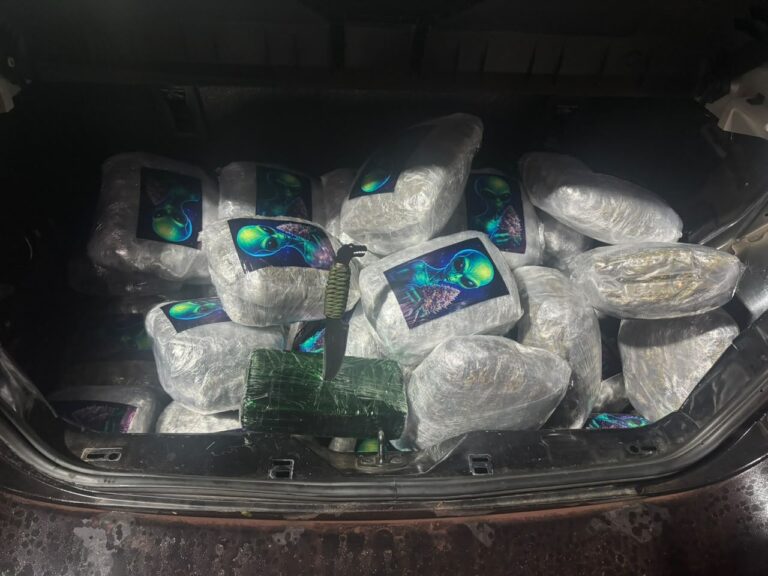 PRF apreende 37,4 kg de drogas e prende quatro na BR-262 em Corumbá